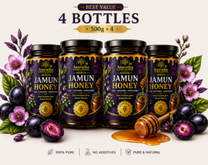 family pack 4 bottle jamun honey