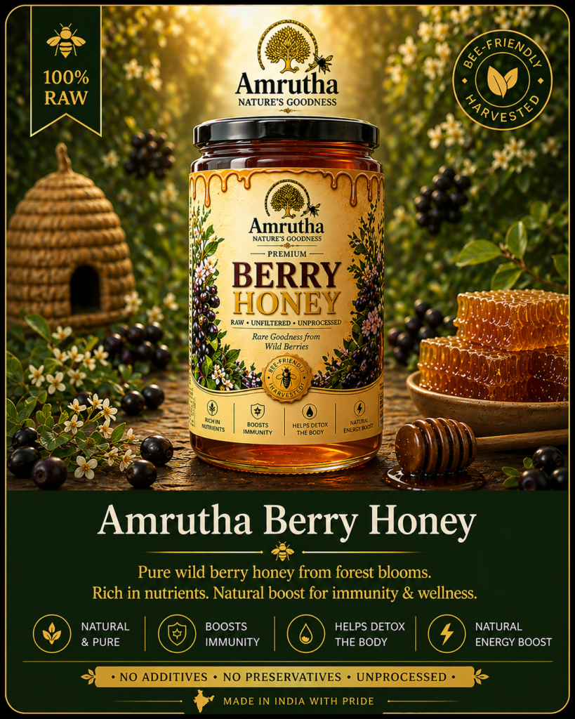 "Berry Sidr honey in glass jar pure natural premium honey"