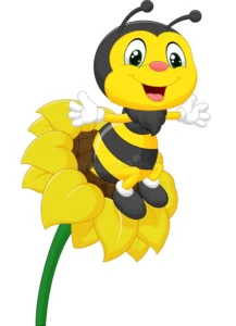 bee-character-flower-illustration-45743695