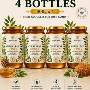 Amrutha Honey Premium Curry Leaf Honey 500g x 4