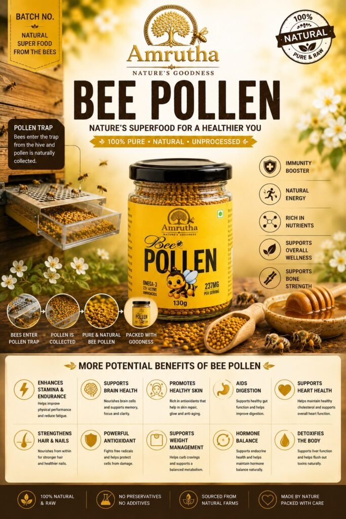 Pure forest sourced Amrutha Bee Pollen superfood